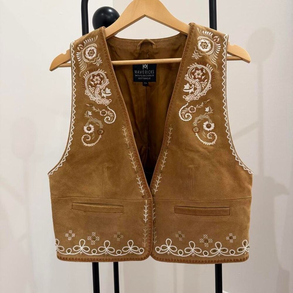 Unbranded Men's Brown and Tan Gilet
